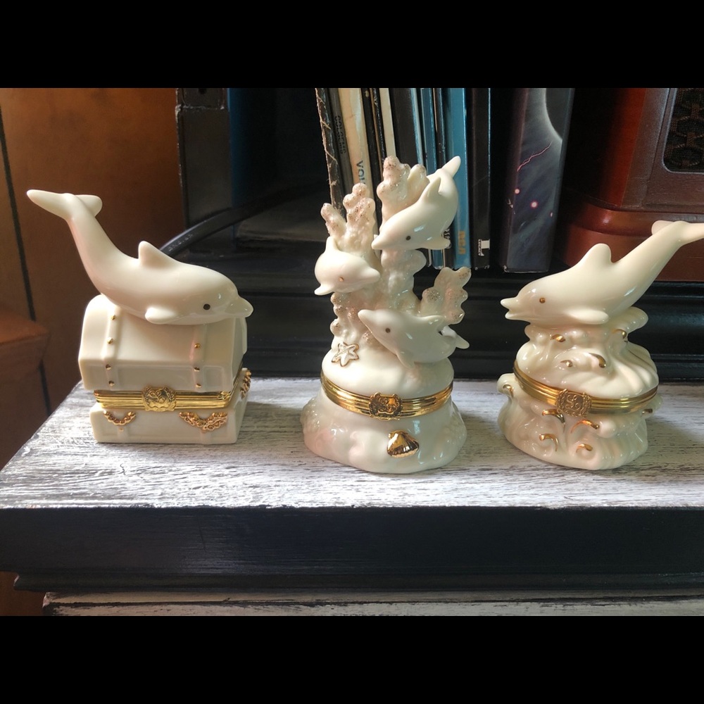 Lenox Dolphin Treasure Boxes